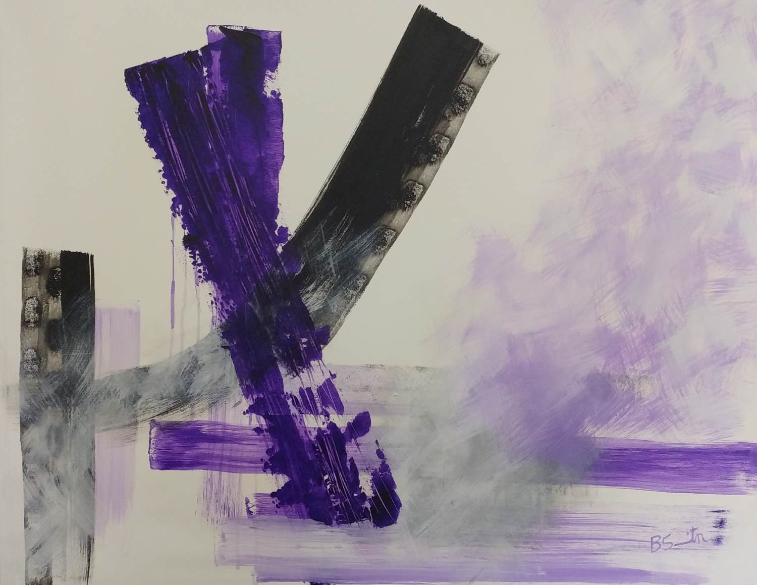 Purple abstract small